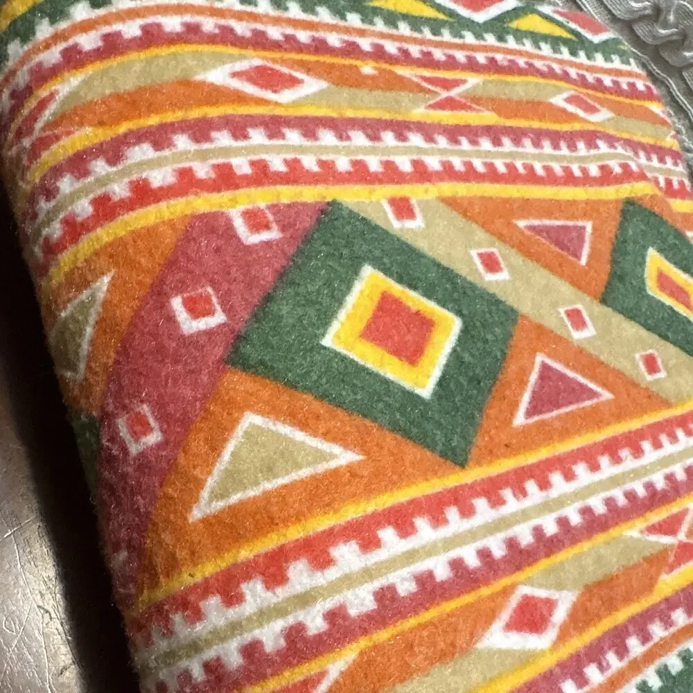 Southwestern Aztec Geometric Multicolor Polyester Throw Blanket